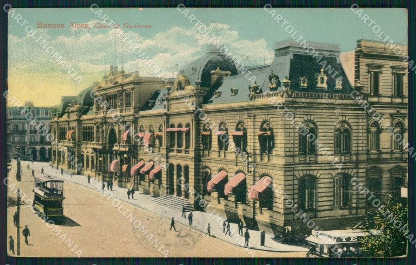 Argentina Buenos Aires Casa del Gobierno WRINKLE postcard XP0833 – fronte