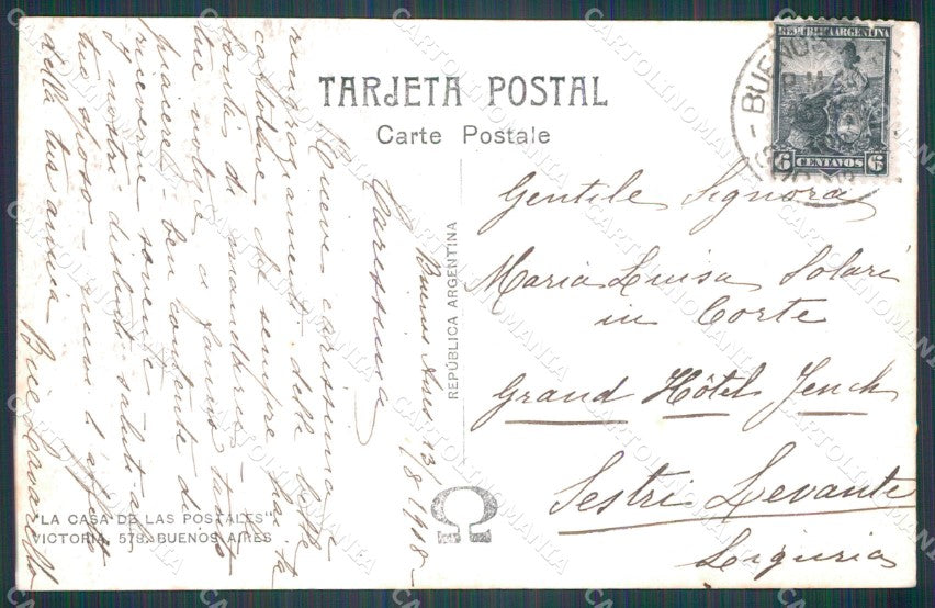 Argentina Buenos Aires Avenida Alvear RPPC postcard XP0836 – retro