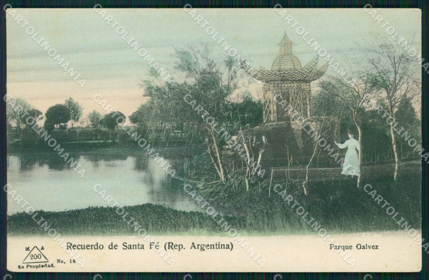 Argentina Rosario de Santa Fe Parque Galvez postcard XP0842 – fronte