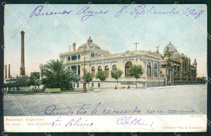 Argentina Buenos Aires Pabellon Argentino postcard XP0850 – fronte