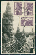 Argentina Buenos Aires Avenida de Mayo Y Plaza Congreso RPPC postcard XP0853 – fronte