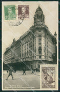 Argentina Buenos Aires Diagonal Norte Roque Saenz Pena RPPC postcard XP0855 – fronte