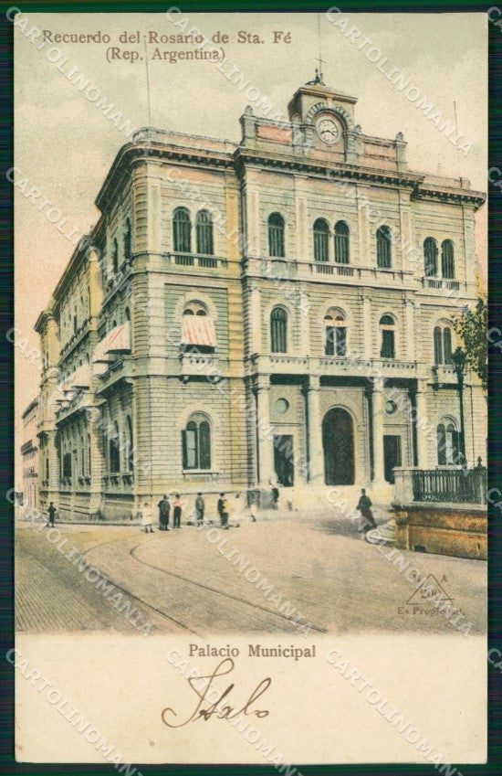 Argentina Rosario de Santa Fe Palacio Municipal postcard XP0865 – fronte