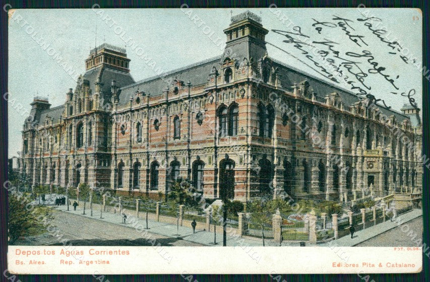 Argentina Buenos Aires Deposito de Agua Corriente postcard XP0868 – fronte