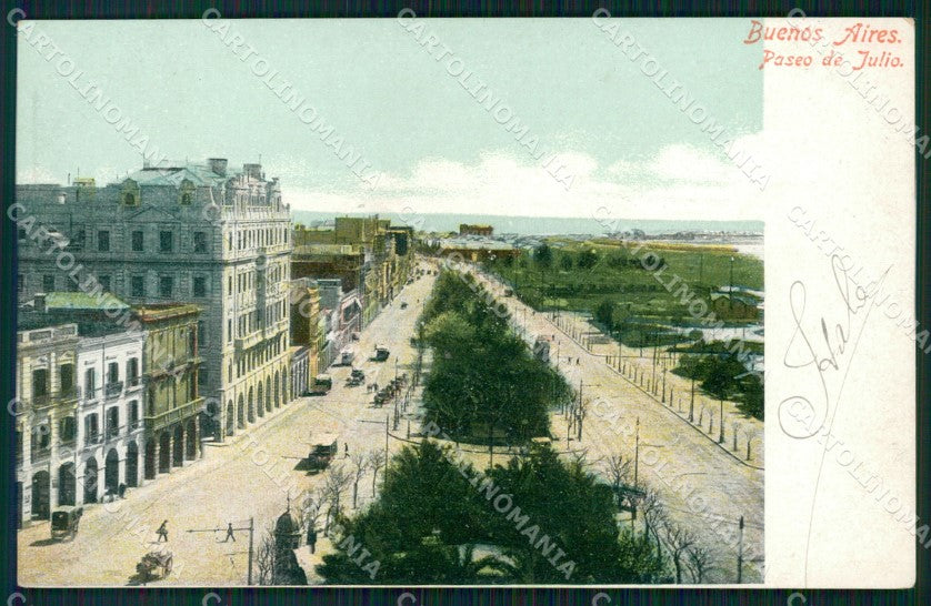 Argentina Buenos Aires Paseo de Julio postcard XP0881 – fronte