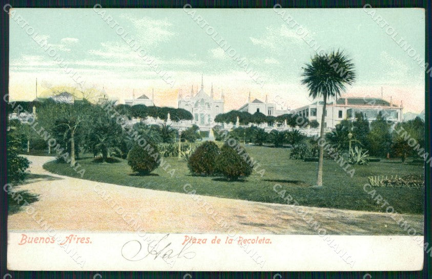 Argentina Buenos Aires Plaza de la Recolata postcard XP0883 – fronte