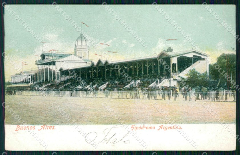 Argentina Buenos Aires Hipodromo Argentino postcard XP0884 – fronte