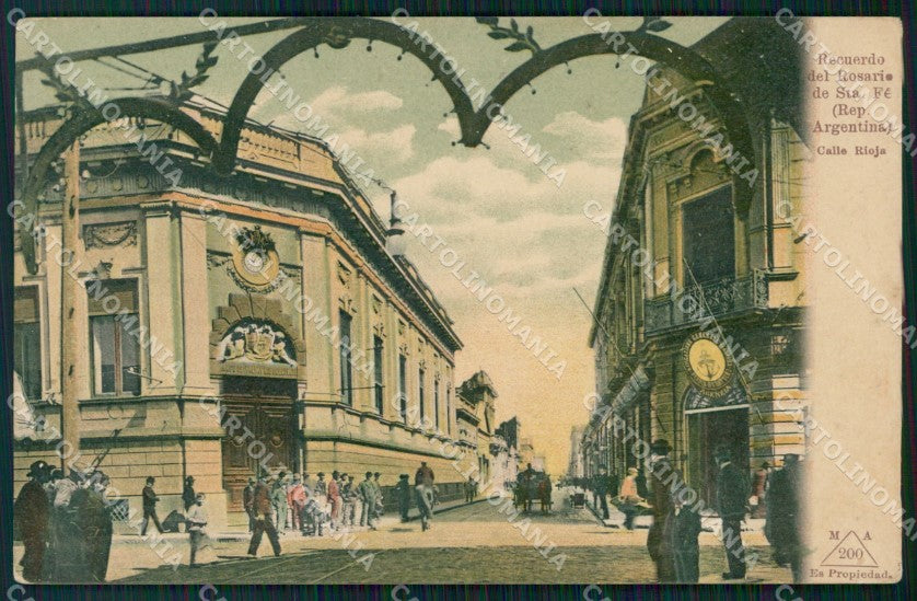 Argentina Rosario de Santa Fe Calle Rioja postcard XP0885 – fronte