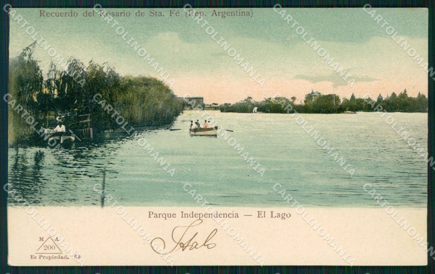 Argentina Rosario de Santa Fe Parque Independencia El Lago postcard XP0888 – fronte