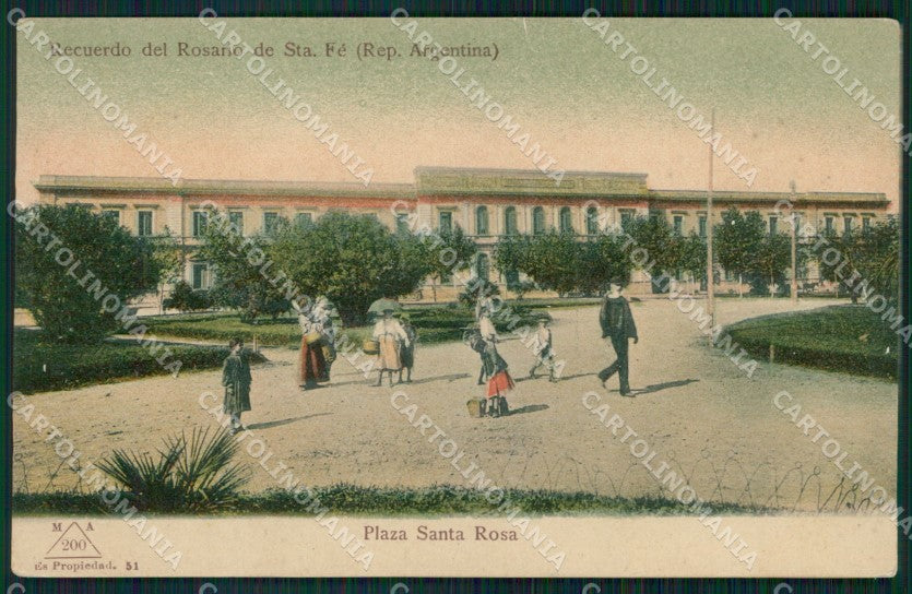 Argentina Rosario de Santa Fe Plaza Santa Rosa postcard XP0896 – fronte