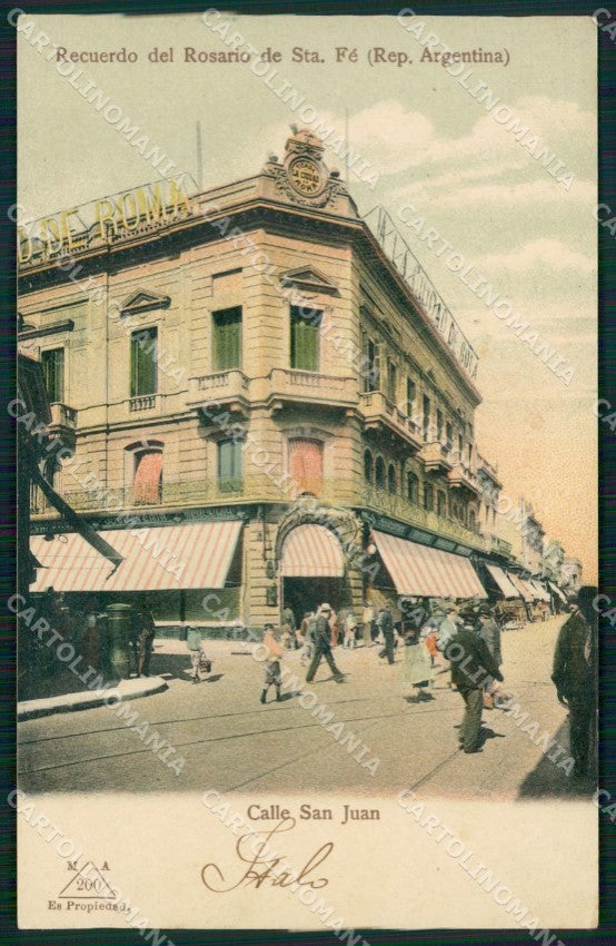 Argentina Rosario de Santa Fe Calle San Juan postcard XP0906 – fronte