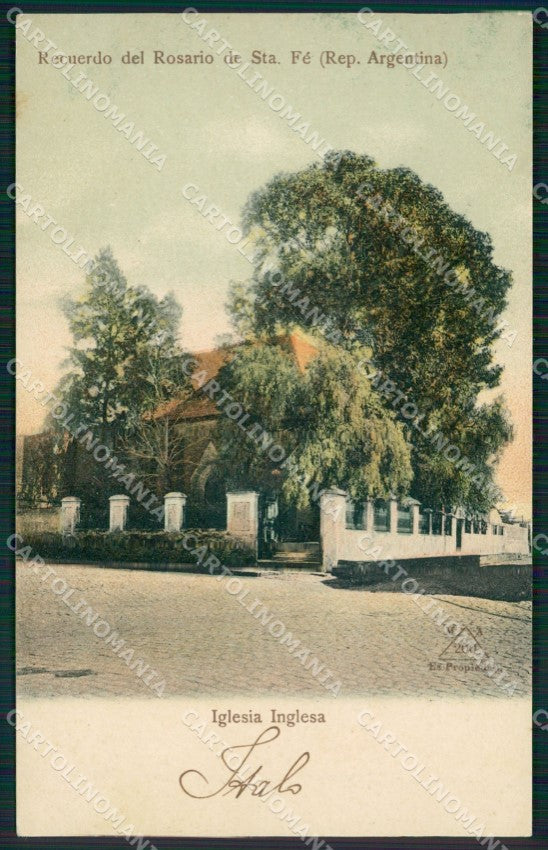 Argentina Rosario de Santa Fe Iglesia Inglesa postcard XP0908 – fronte