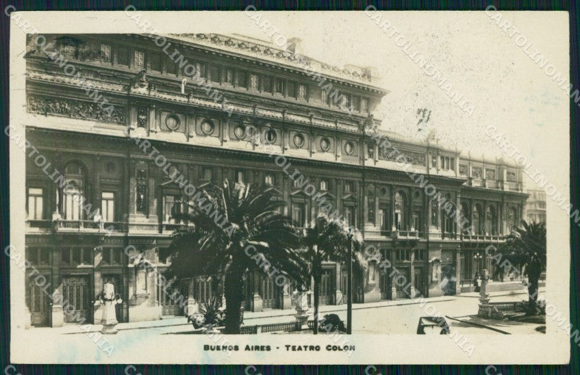 Argentina Buenos Aires Teatro Colon RPPC postcard XP0912 – fronte