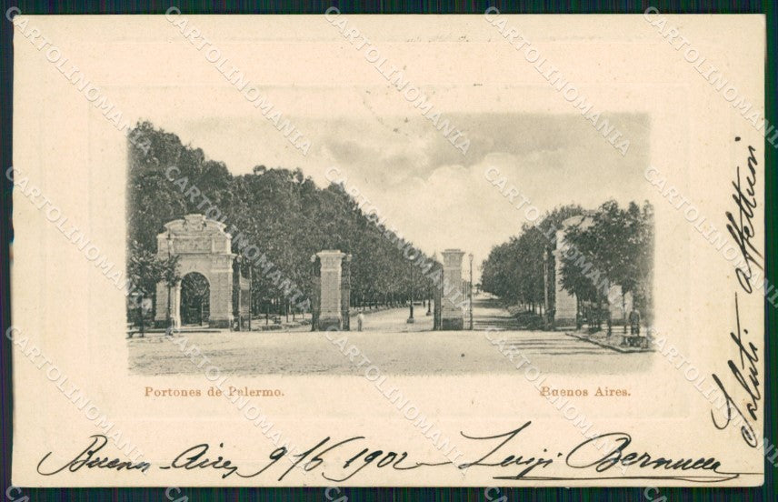 Argentina Buenos Aires Portones de Palermo postcard XP0922 – fronte