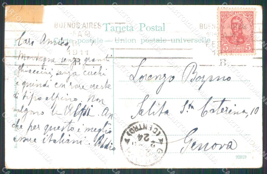 Argentina Alto Neuquen El Volcan Domuyo REPAIRED postcard XP0924 – retro