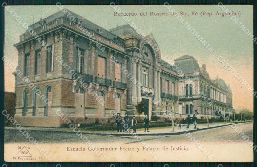 Argentina Rosario de Santa Fe Escuola Gobernador Freire postcard XP0925 – fronte