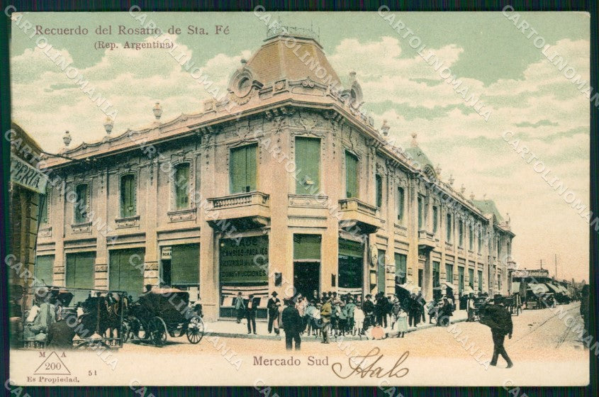 Argentina Rosario de Santa Fe Mercado Sud postcard XP0926 – fronte