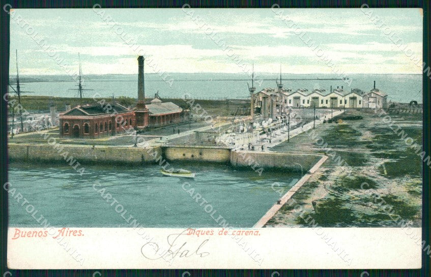 Argentina Buenos Aires Diques de Carena postcard XP0927 – fronte