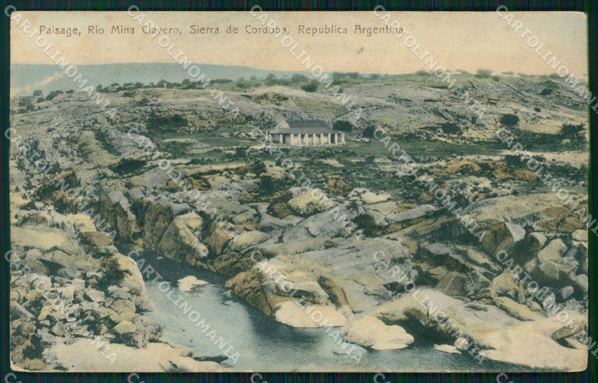 Argentina Sierra de Cordoba Rio Mina Clavero postcard XP0930 – fronte