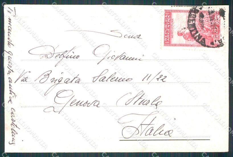 Argentina Buenos Aires Avenida de las Plmas TRIMMED postcard XP0931 – retro