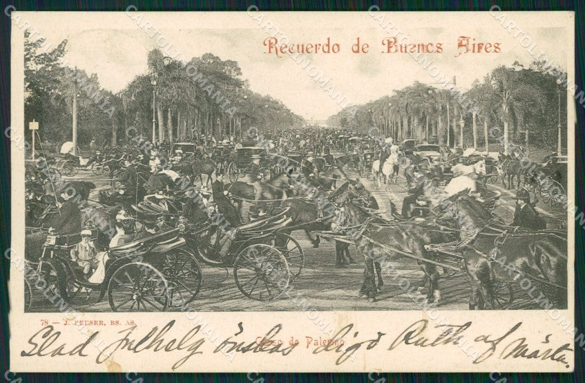 Argentina Buenos Aires Corso de Palermo postcard XP0946 – fronte