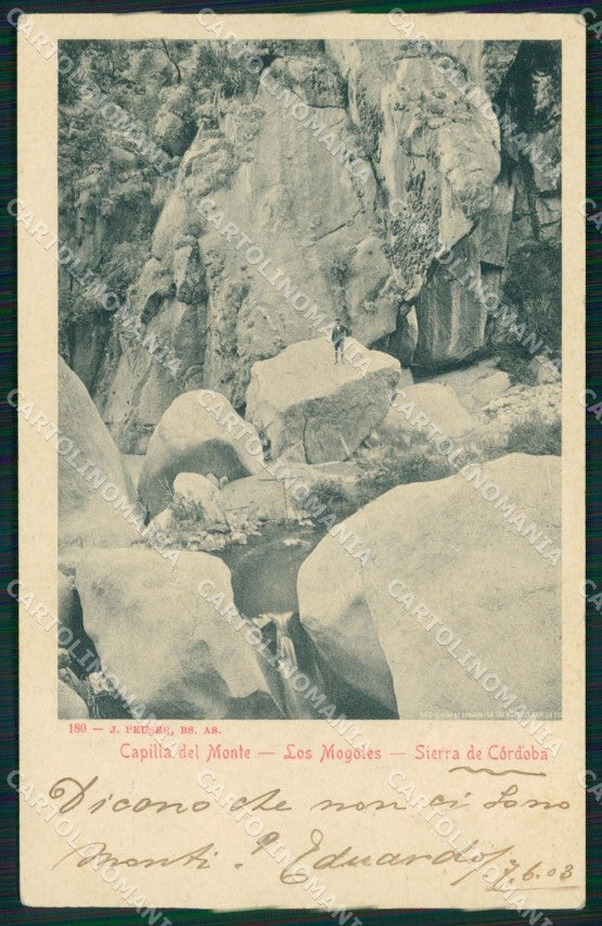 Argentina Sierra de Cordoba Capilla del Monte Los Mogotes postcard XP0947 – fronte