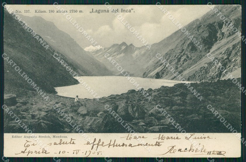 Argentina Laguna del Inca postcard XP0954 – fronte