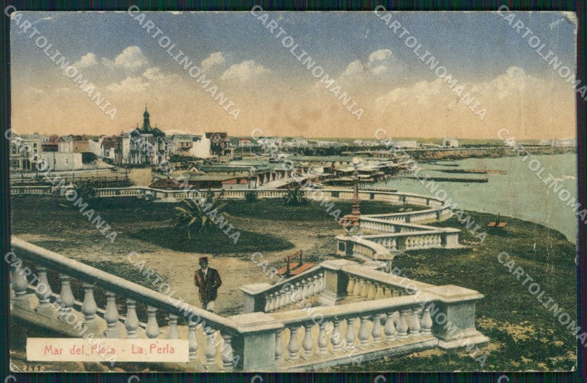 Argentina Mar del Plata La Perla CREASED postcard XP0957 – fronte