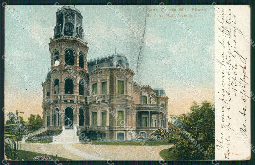 Argentina Buenos Aires Casa Quinta Mira Flores postcard XP0958 – fronte