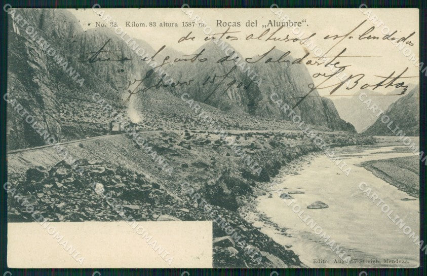 Argentina Rocas del Alumbre postcard XP0961 – fronte