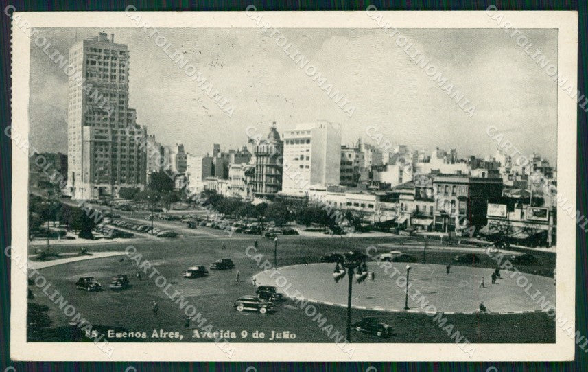 Argentina Buenos Aires Avenida 9 de Julio postcard XP0968 – fronte
