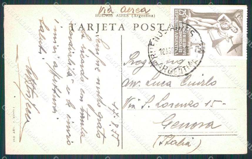 Argentina Buenos Aires Avenida 9 de Julio postcard XP0968 – retro