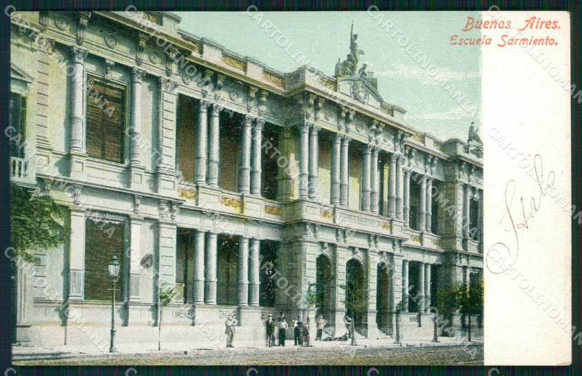 Argentina Buenos Aires Escuela Sarmiento postcard XP0972 – fronte