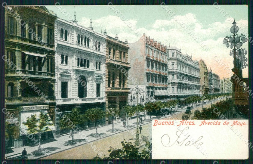 Argentina Buenos Aires Avenida de Mayo postcard XP0973 – fronte