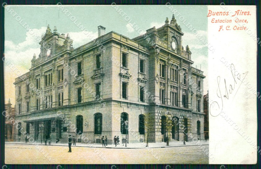 Argentina Buenos Aires La Estacion del Ferrocarril Oeste postcard XP0985 – fronte