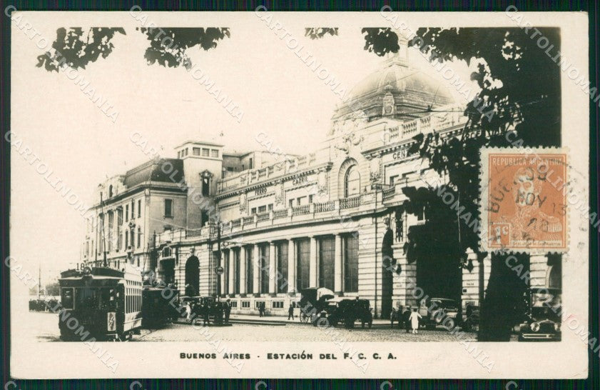 Argentina Buenos Aires Estacion RPPC postcard XP0988 – fronte