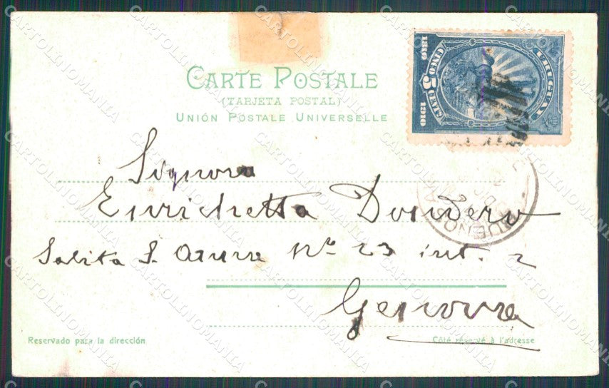 Argentina Buenos Aires Plaza Constitucion con al Estacion REPAIRED postcard XP09 – retro
