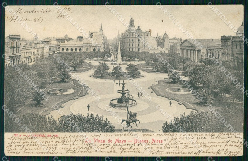 Argentina Buenos Aires La Plaza de Mayo postcard XP0996 – fronte