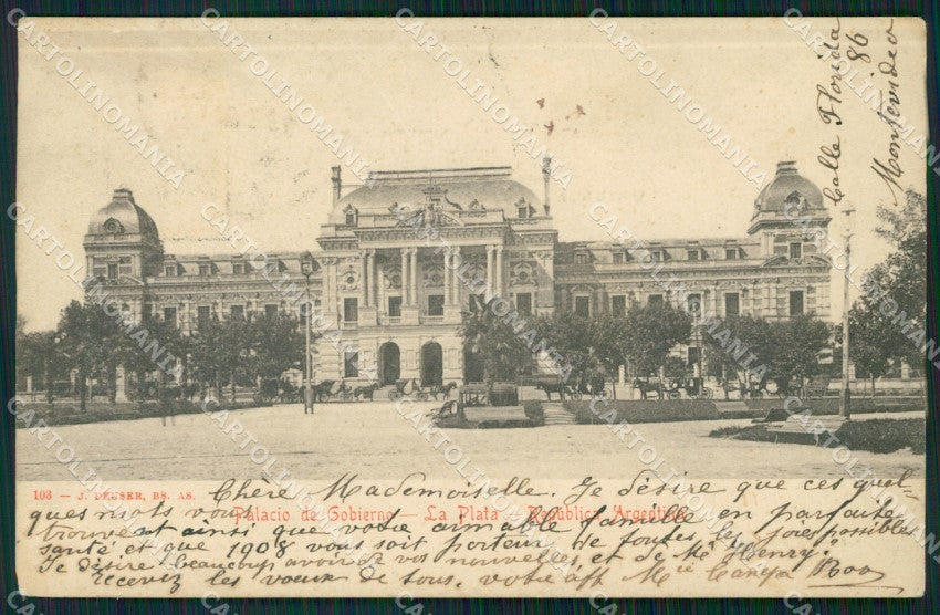 Argentina La Plata Palacio de Gobierno postcard XP0997 – fronte