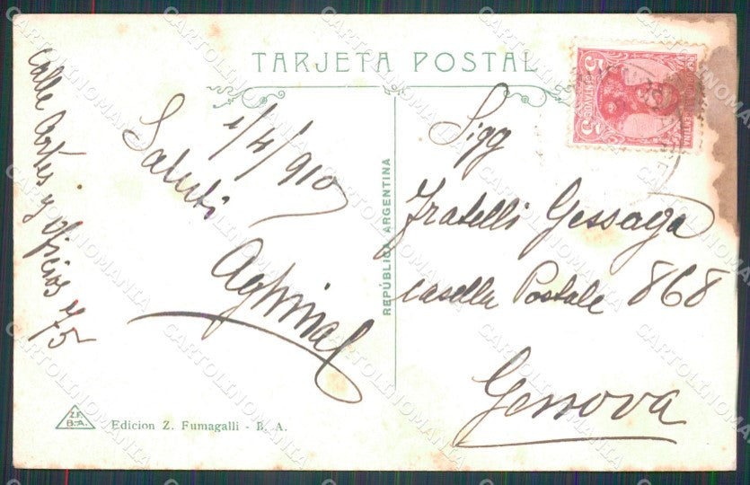 Argentina Buenos Aires Avenida Collao postcard XP1003 – retro