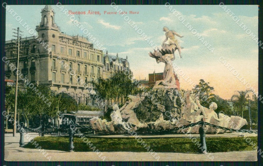 Argentina Buenos Aires Fuente Lola Mora postcard XP1016 – fronte
