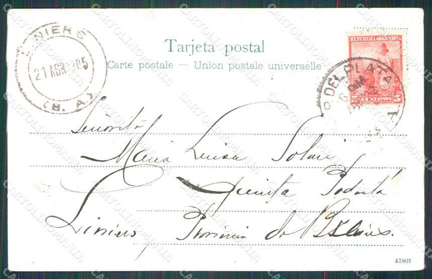 Argentina Mar del Plata Punta Iglesias postcard XP1047 – retro