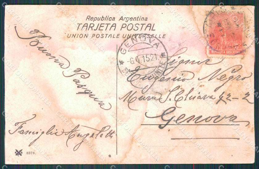 Argentina Buenos Aires Plaza Italia Garibaldi postcard XP1062 – retro