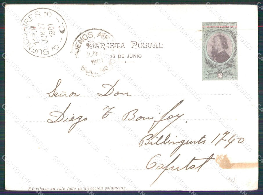 Argentina Buenos Aires Estatua General Belgrano postcard XP1082 – retro