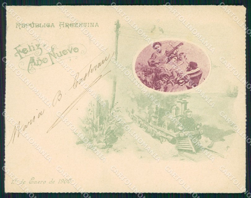 Argentina Buenos Aires ? Feliz Ano Nuevo postcard XP1084 – fronte