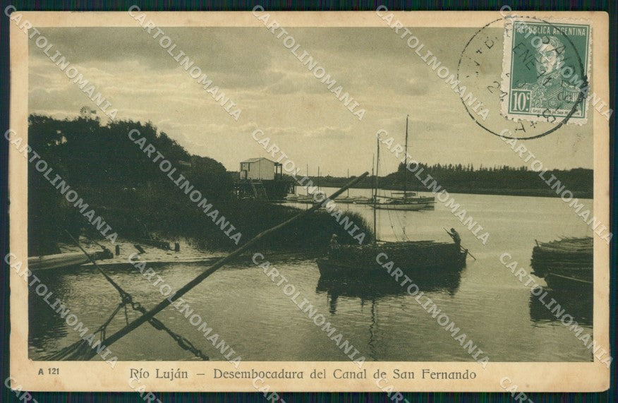 Argentina Buenos Aires Rio Lujan Canal San Fernando postcard XP1094 – fronte