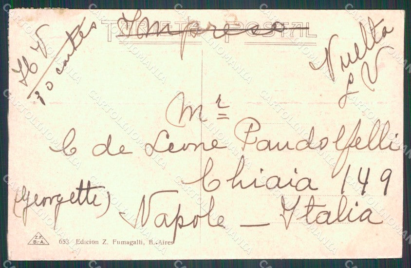 Argentina Buenos Aires ? Paisaje UNGLUED postcard XP1116 – retro
