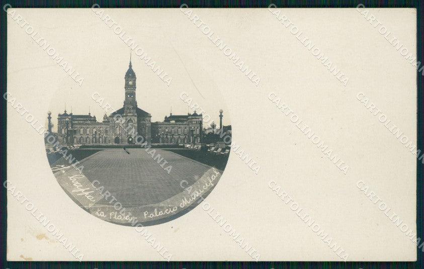 Argentina La Plata Palacio Municipal RPPC postcard XP1121 – fronte
