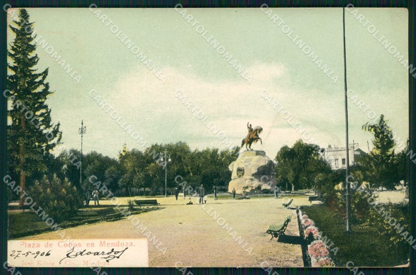 Argentina Mendoza Plaza de Cobos postcard XP1125 – fronte