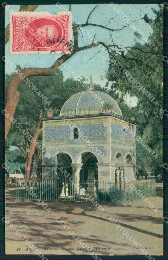 Alger Jardin Marengo postcard XP1129 – fronte